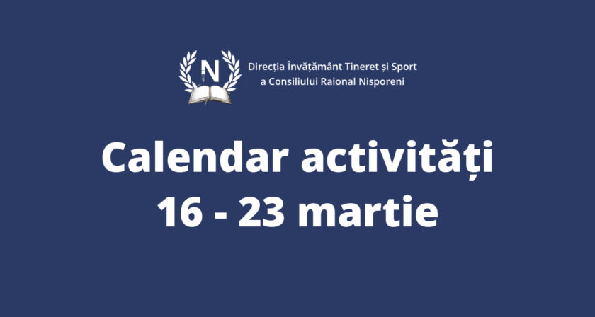 calendar activitati